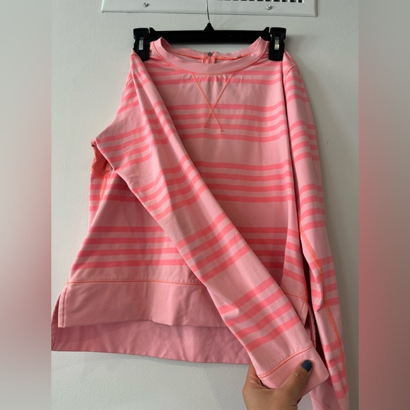 Lululemon pink stripe long sleeve size 8 - Picture 4 of 9
